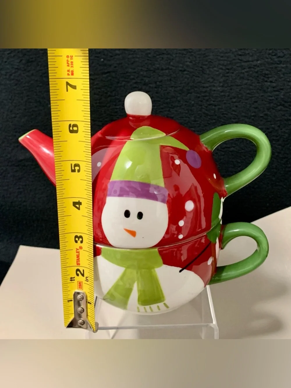 🔍Pier 1 Snowball Tea for One Set ☃️🫖